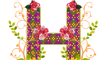 الفبای انگلیسی با دیزاین هزاره گی 