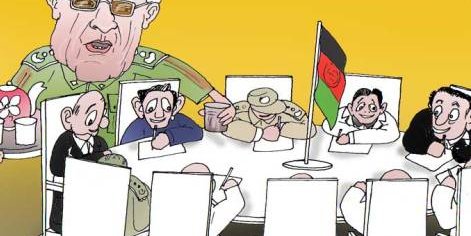 وزیر دفاع افغانستان یا آبدارچی وزرای کشورهای عضو ناتو؟