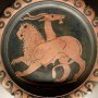 The Chimera on a red-figure Apulian plate, c. 350–340 BC (Musée du Louvre)