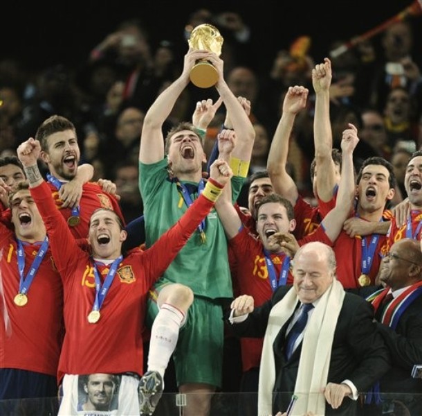 عکس هایی از دیدار نهایی جام جهانی فوتبال و قهرمانی اسپانیا
